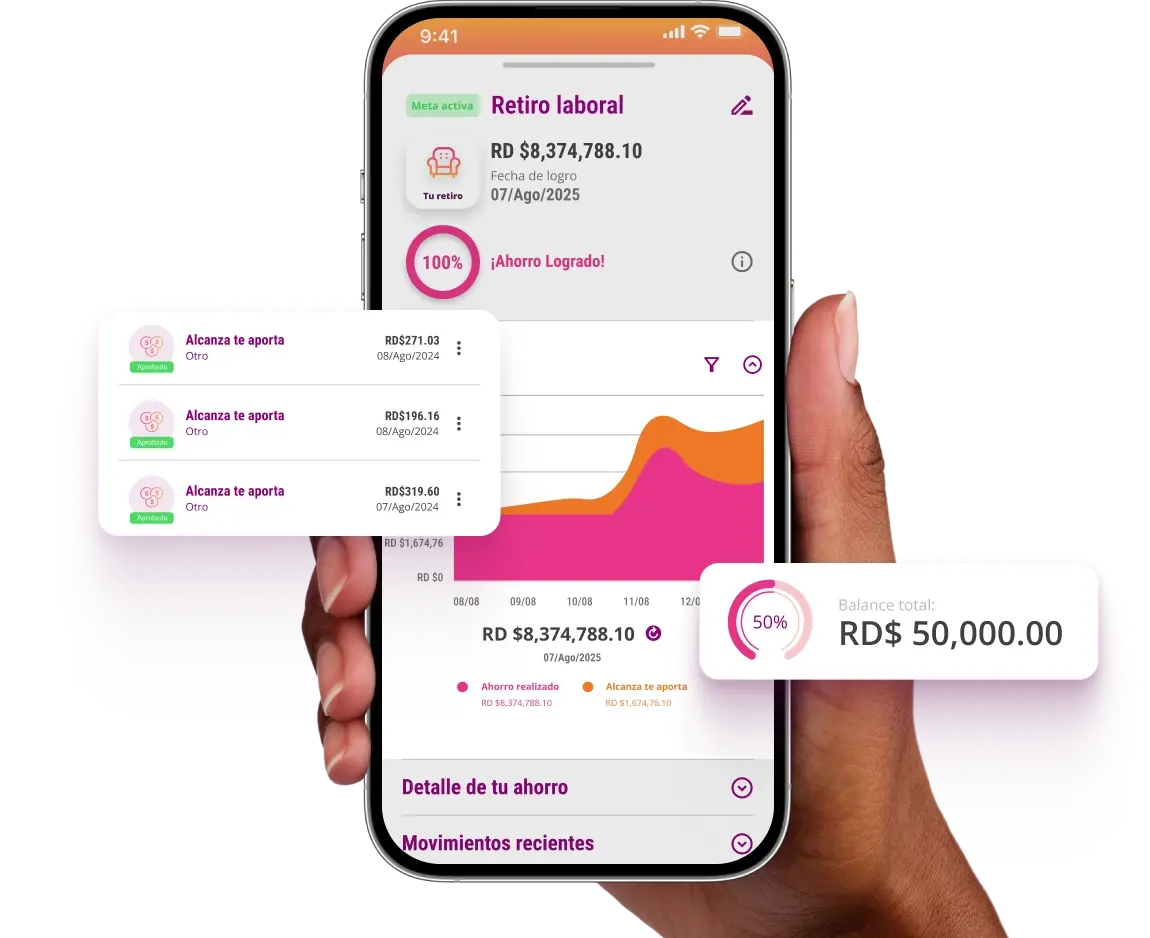 Alcanza App - Metas de ahorro